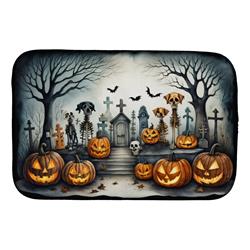 21 x 14 in. Unisex Pet Cemetery Spooky Halloween Dish Drying Mat