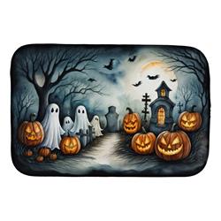 DAC2273DDM 21 x 14 in. Ghosts Spooky Halloween Dish Drying Mat