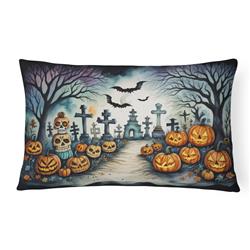 16 x 12 in. Unisex Day of the Dead Spooky Halloween Fabric Decorative Pillow