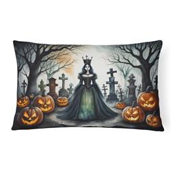 16 x 12 in. Unisex Evil Queen Spooky Halloween Fabric Decorative Pillow