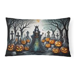 16 x 12 in. Unisex Evil Queen Spooky Halloween Fabric Decorative Pillow