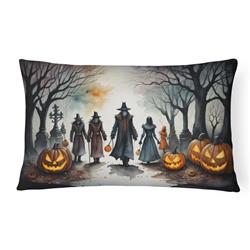 16 x 12 in. Unisex Vampires Spooky Halloween Fabric Decorative Pillow