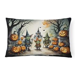 16 x 12 in. Unisex Goblins Spooky Halloween Fabric Decorative Pillow