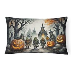 16 x 12 in. Unisex Orcs Spooky Halloween Fabric Decorative Pillow