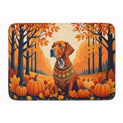 19 x 27 in. Unisex Vizsla Fall Memory Foam Kitchen Mat