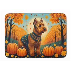 19 x 27 in. Unisex Welsh Terrier Fall Memory Foam Kitchen Mat