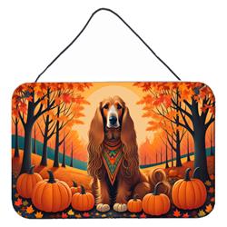 12 x 8 in. Unisex Afghan Hound Fall Wall or Door Hanging Prints