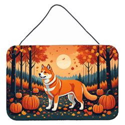 DAC1004DS812 12 x 8 in. Akita Fall Wall or Door Hanging Prints
