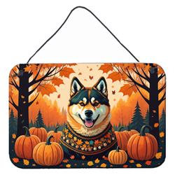 DAC1005DS812 12 x 8 in. Akita Fall Wall or Door Hanging Prints