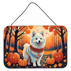 DAC1006DS812 12 x 8 in. Unisex American Eskimo Fall Wall or Door Hanging Prints