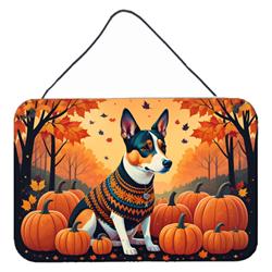 12 x 8 in. Unisex Basenji Fall Wall or Door Hanging Prints