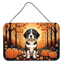 12 x 8 in. Unisex Beagle Fall Wall or Door Hanging Prints