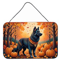DAC1017DS812 12 x 8 in. Unisex Belgian Sheepdog Fall Wall or Door Hanging Prints