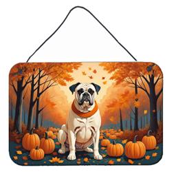 12 x 8 in. Unisex White Boxer Fall Wall or Door Hanging Prints