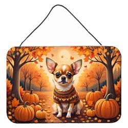 DAC1034DS812 12 x 8 in. Chihuahua Fall Wall or Door Hanging Prints