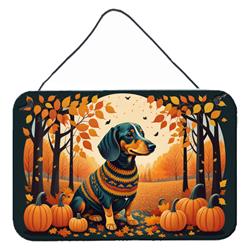 12 x 8 in. Unisex Dachshund Fall Wall or Door Hanging Prints
