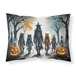 20.5 x 30 in. Unisex Werewolves Spooky Halloween Fabric Standard Pillowcase