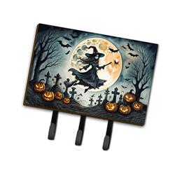 9 x 6 in. Unisex Flying Witch Spooky Halloween Leash or Key Holder