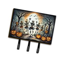 9 x 6 in. Unisex Dancing Skeletons Spooky Halloween Leash or Key Holder
