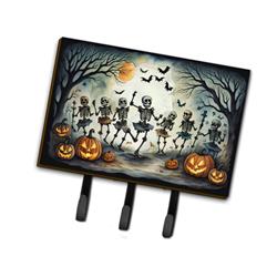 9 x 6 in. Unisex Dancing Skeletons Spooky Halloween Leash or Key Holder
