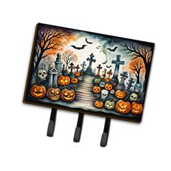 DAC2237TH68 9 x 6 in. Unisex Day of the Dead Spooky Halloween Leash or Key Holder