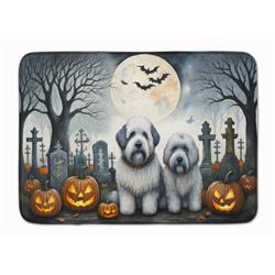 DAC2071RUG 19 x 27 in. Unisex Old English Sheepdog Spooky Halloween Memory Foam Kitchen Mat