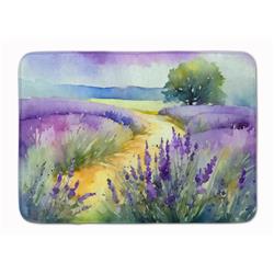 19 x 27 in. Unisex Lavender in Watercolor Memory Foam Kitchen Mat