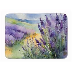 19 x 27 in. Unisex Lavender in Watercolor Memory Foam Kitchen Mat