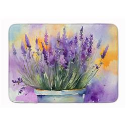 19 x 27 in. Unisex Lavender in Watercolor Memory Foam Kitchen Mat