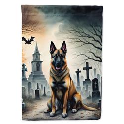 DAC2013CHF 40 x 28 in. Belgian Malinois Spooky Halloween House Flag