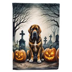 DAC2017CHF 40 x 28 in. Bloodhound Spooky Halloween House Flag