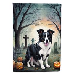 DAC2018CHF 40 x 28 in. Border Collie Spooky Halloween House Flag