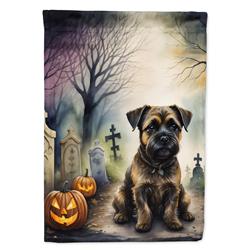 DAC2019CHF 40 x 28 in. Border Terrier Spooky Halloween House Flag