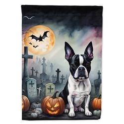 DAC2020CHF 40 x 28 in. Boston Terrier Spooky Halloween House Flag