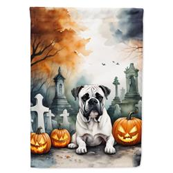 DAC2024CHF 40 x 28 in. Boxer Spooky Halloween House Flag