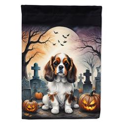 DAC2028CHF 40 x 28 in. Cavalier Spaniel Spooky Halloween House Flag