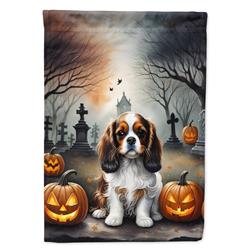 DAC2029CHF 40 x 28 in. Cavalier Spaniel Spooky Halloween House Flag