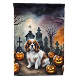 DAC2030CHF 40 x 28 in. Cavalier Spaniel Spooky Halloween House Flag