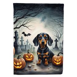 DAC2036CHF 40 x 28 in. Dachshund Spooky Halloween House Flag