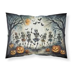 DAC2236PILLOWCASE 20.5 x 30 in. Unisex Dancing Skeletons Spooky Halloween Fabric Standard Pillowcase