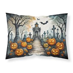 20.5 x 30 in. Unisex Marigold Spooky Halloween Fabric Standard Pillowcase