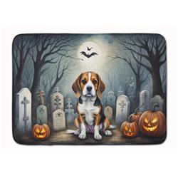 19 x 27 in. Unisex Beagle Spooky Halloween Memory Foam Kitchen Mat