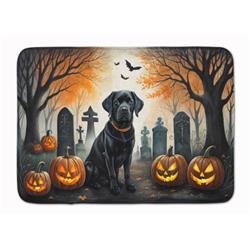 19 x 27 in. Unisex Black Labrador Retriever Spooky Halloween Memory Foam Kitchen Mat