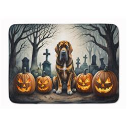 19 x 27 in. Unisex Bloodhound Spooky Halloween Memory Foam Kitchen Mat
