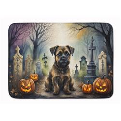 19 x 27 in. Unisex Border Terrier Spooky Halloween Memory Foam Kitchen Mat