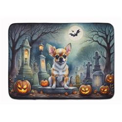 19 x 27 in. Unisex Chihuahua Spooky Halloween Memory Foam Kitchen Mat