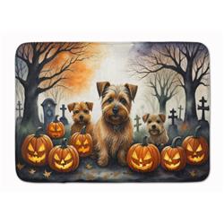 19 x 27 in. Unisex Norfolk Terrier Spooky Halloween Memory Foam Kitchen Mat