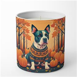 10 oz Unisex Pit Bull Terrier Fall Decorative Soy Candle