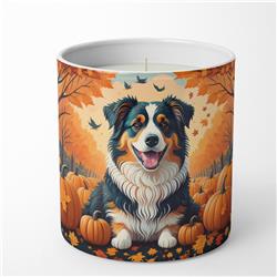 10 oz Unisex Australian Shepherd Terrier Fall Decorative Soy Candle