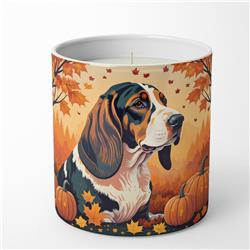 10 oz Unisex Basset Hound Fall Decorative Soy Candle